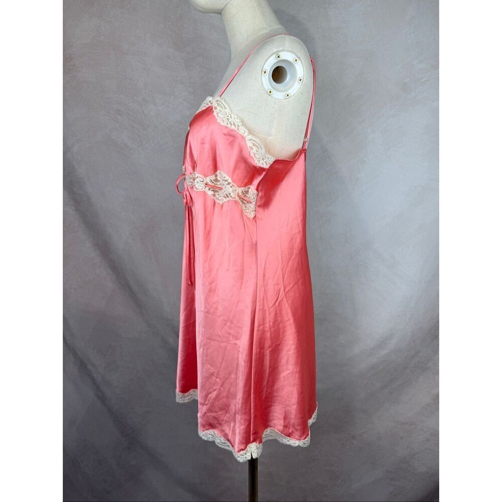 Vintage Victoria’s Secret Pink Baby Doll Lingerie Dress Large Y2K - Picture 3 of 8